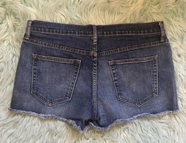 Gap Jean Shorts Womens Size 30 Blue Denim Fray Hem 3” Inseam - $24.75