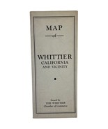 Vintage 1940 Map Of Whittier California Vicinity Chamber Of Commerce Los... - $59.40