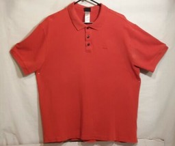 Patagonia Polo Mens Orange 100% Organic Cotton Short Sleeve Shirt Large - £16.93 GBP