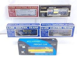 5 Kline Freight Cars 2 NIB, 3 C-8 LN, 1 Operating Box Car O Gauge - £54.48 GBP