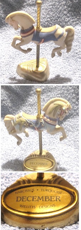  Carousel Horse  December Birthstone 5" tall and 4"long horse - $8.00
