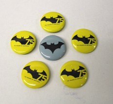 Lot 6 SDCC Comic Con 2014 Handout BATMAN &quot;75 Years of Batman&quot; Buttons / ... - £7.82 GBP