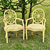 Two Ethan Allen Cristal Spider Back Chairs Armchairs 13-7131 Color 613 V... - £265.10 GBP