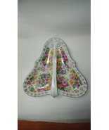 2 part Divided Candy /Trinket Dish w/ Handle 52782 - (Tilso Japan ?)  Lo... - $34.65