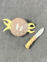 SPAWN Weapon Renegade SHIELD &amp; KNIFE 1997 McFarlane Original Accessories - £5.52 GBP