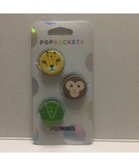 Authentic PopSockets Animal Wild Side Frog, Monkey &amp; Wildcat Pop Minis  - $247.33 MXN