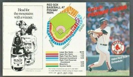 Boston Red Sox 1984 Pocket Schedule Wade Boggs Catch Fenway Fever Busch Beer ! - £1.37 GBP