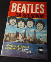  Beatles on Broadway Soft Cover Book By Sam Leach Copyrighted 1964 - £27.53 GBP