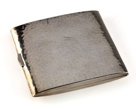 International Sterling Hammered Cigarette Case with Monogram Great Condition - £391.12 GBP