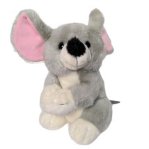 Gray Mouse Rodent Big Ears Plush Stuffed Animal 12.25&quot; - £25.89 GBP