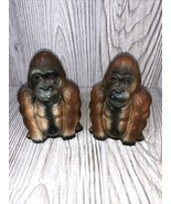 Vintage Pair King Kong Gorilla Ape Monkey Ceramic Salt And Pepper Shaker... - £10.17 GBP