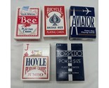 Lot Of (5) Poker And Bridge Playing Cards - £15.40 GBP