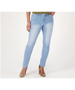 Susan Graver Stretch Denim Slim Pencil Style Jean (Light Wash, 2) A566567 - £15.67 GBP