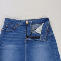 No Boundaries RN#52469 Mid-Rise  Blue Denim Stretch Mini Skirt Juniors Size 5 image 10