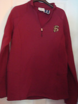 Ncaa Florida State Seminoles J. America Ladies Lg Lined Half Zip Sweatshirt New - £17.50 GBP