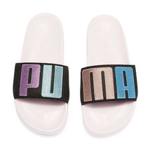 Sophia Webster X Puma Parfait Pink Black Suede Leadcat Slide Sandals 7.5 NIB - £67.44 GBP