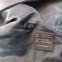 Siena Lined Fitted Soft Leather Black Button Jacket Women's Size Small RN#54163 image 6