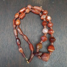 Old Ancient Persian Himalayan African Carnelian Beads Agate Beads necklace - £167.24 GBP