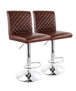 Elama 2 Piece Adjustable Tufted Faux Leather Bar Stool in Glossy Cherry ... - €171,11 EUR Elama 2 Piece Adjustable Tufted Faux Leather Bar Stool in Glossy Cherry ... - €171,11 EUR