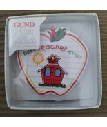 Gund Apple Shaped Best Teacher Ever Ornament  - $16.48 CAD
