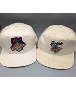 Vintage 1987 &amp; 1991 Minnesota Twins World Series Snapback Hat Cap Adjust... - £38.06 GBP