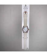 NEW White Jelly Band Rhinestone Watch Crystal Quartz Wristwatch Rubber B... - $28.71