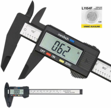 Digital Caliper Electronic Gauge Carbon Fiber Vernier Micrometer Ruler 150mm 6 - $20.99