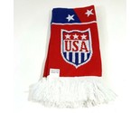 USA Scarf Patriotic Large Red White Blue 5ft TJ15 - $8.41