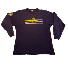 Vintage Starter LSU Tigers Shirt Mens Large Long Sleeve Purple Logo Distressed - £10.89 GBP