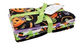 Create It 18&quot;x21&quot; Precut Sewing &amp; Craft Fabric Bundle, Halloween Candy, 5 Pk - £14.34 GBP