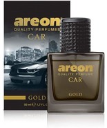 AREON Car Perfume Gold - Air Freshener in Glass Bottle - Luxury Odor Eli... - £27.84 GBP