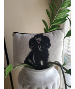 Vintage Standard Poodle Dog Tapestry Throw Pillow Signed Linda Picken 16... - $396.56 MXN