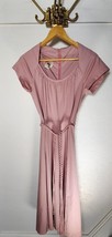 Vintage JT Jody of California Vintage Rose Color Dress Braided Belt size 4 - £17.28 GBP