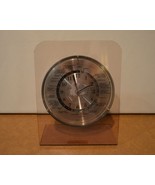 Vintage Lucite Acrylic Stand GMT World Time Zone Clock With Airplane Han... - £50.84 GBP