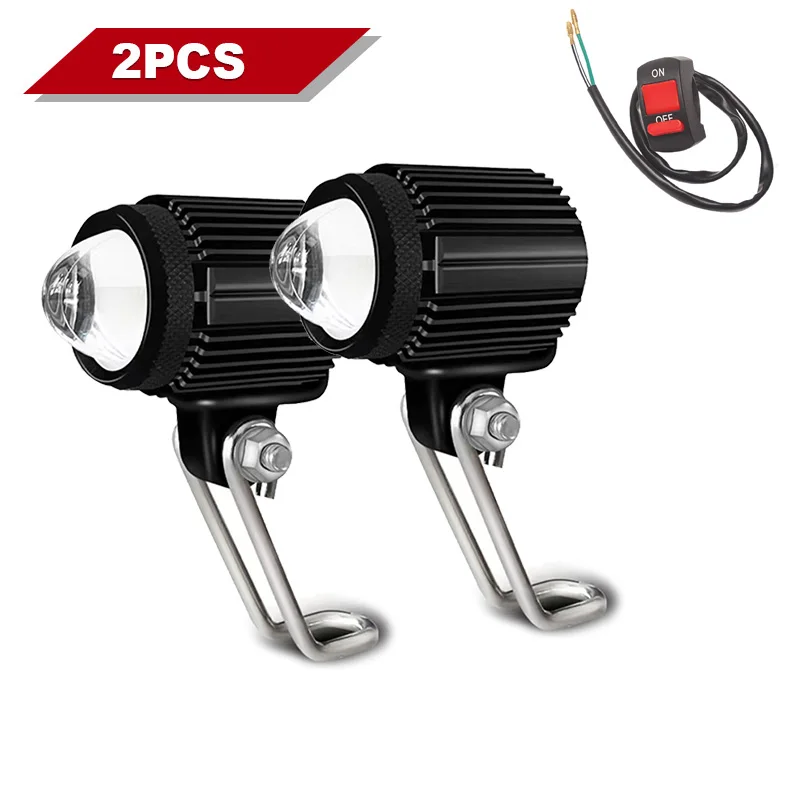 Led Motorcycle Headlight 20W 12-24V Auxiliary Motorcycle Headlight Rearview Mirr - £161.24 GBP