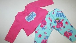 15&quot; doll clothes handmade pajama outfit You U could use a Hug TROLLS top... - $9.89