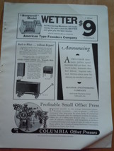 Vintage Columbia Offset Presses Print Magazine Advertisement 1930 - £10.38 GBP