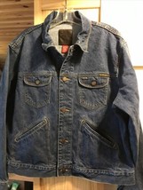 Gap Blue Jeans Vintage Men’s L Blue Long Sleeve Button Down Denim Trucker Jacket - $49.45