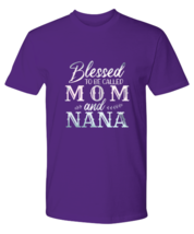 Mom TShirt Blessed To Be Called Mom Purple-P-Tee  - £18.83 GBP