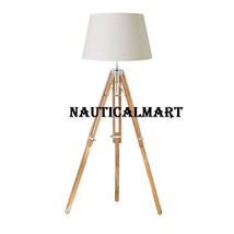 Nauticalmart Natural Wood Floor Lamp Base - Home Decor - £111.90 GBP