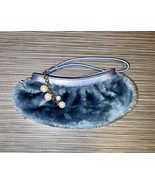 Vintage Liz Claiborne Blue Faux Fur Clutch/Evening bag - €17,49 EUR