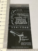 Matchbook Cover  Silver Slipper  Tallahassee’s Most Exclusive Dining Roo... - £9.73 GBP