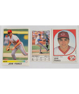 1988/90/91 John Franco - Panini Mini Baseball Sticker lot 3 Different - ... - $2.62 CAD