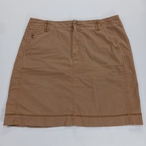 Eddie Bauer Women's Brown Cotton Denim Skirt Size 14 Waist 36" image 10