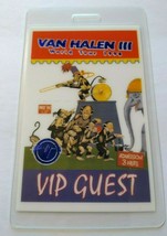 Van Halen III Backstage Pass Original VIP Guest Circus Monkey Artwork 1998 Eddie - $20.70