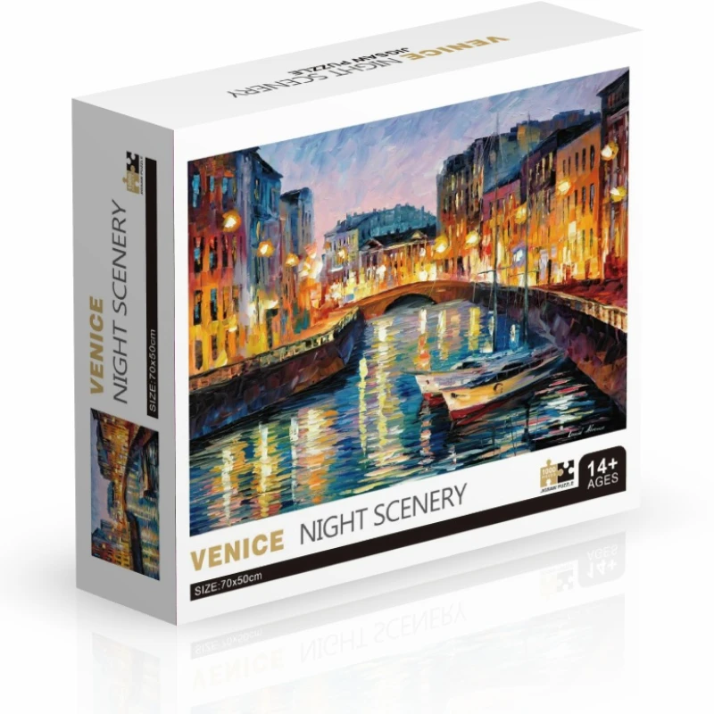 E 1000 pieces paper jigsaw puzzles venice night scenery famous painting series learning thumb200