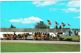 Michigan Postcard Mackinac Island Carriages Historic Fort Mackinac - £2.38 GBP