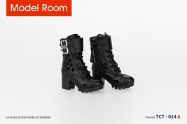 TCT-014 1/6 Scale Female Boots with Holes Fashion Soldier Shoes Model Fit 12&#39;&#39; A - £29.78 GBP