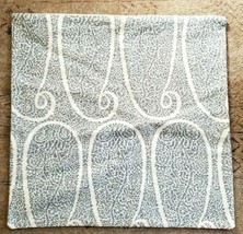 Pottery Barn Printed Woven Pillow Cover 22x22 Blue/Cream ABSTRACT NWOT #62 - $35.00