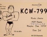 Vintage CB Ham Radio Card KDD 2869 Memphis Tennessee - £3.93 GBP